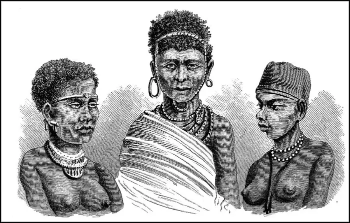 Framed Print : Women, types from South Africa