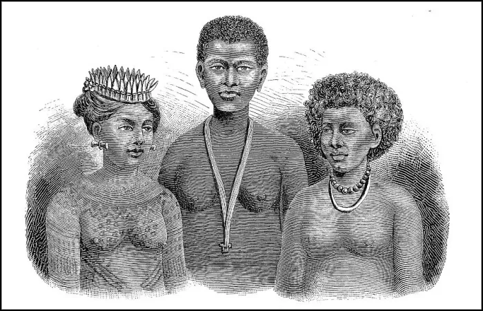 Framed Print : Women, types from the South Seas Framed Print : Women, types from the South Seas