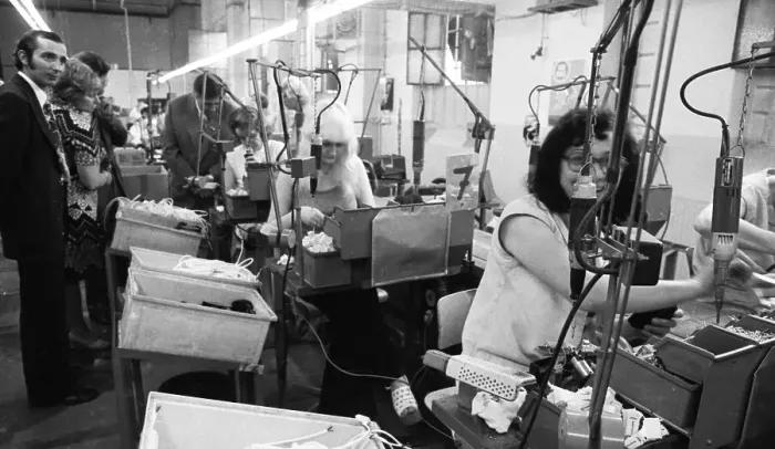 Framed Print : Women's jobs at the appliance manufacturer Krups on 24 Framed Print : Women's jobs at the appliance manufacturer Krups on 24
