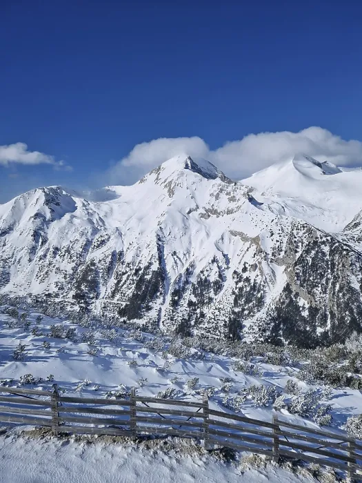 Framed Print : Wonderful Pirin mountains peaks covered with snow