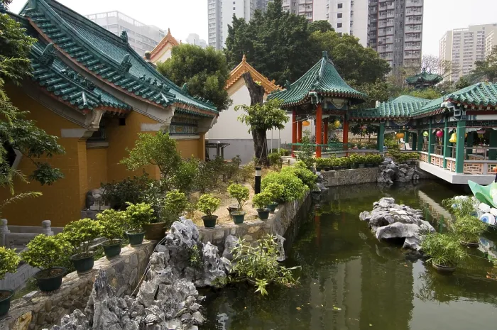Framed Print : Wong Tai Sin Temple, Wong Tai Sin district
