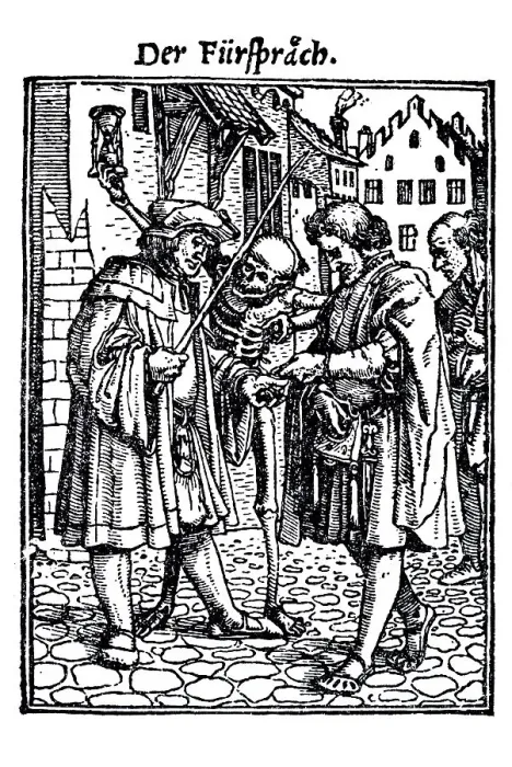 Framed Print : Woodcut, The Advocate, Hans Holbein the Younger Framed Print : Woodcut, The Advocate, Hans Holbein the Younger