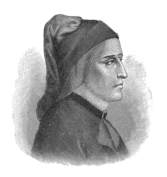 Framed Print : Woodcut, Dante Alighieri, portrait Framed Print : Woodcut, Dante Alighieri, portrait