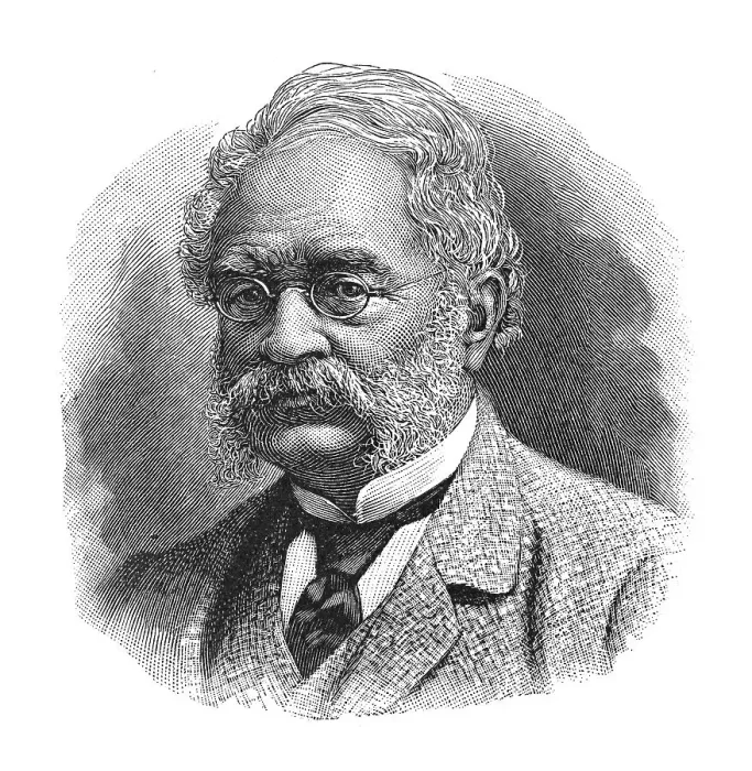 Framed Print : Woodcut, Ernst Werner Siemens, portrait
