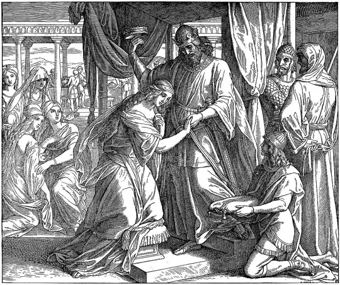 Framed Print : Woodcut, Esther, Book of Esther
