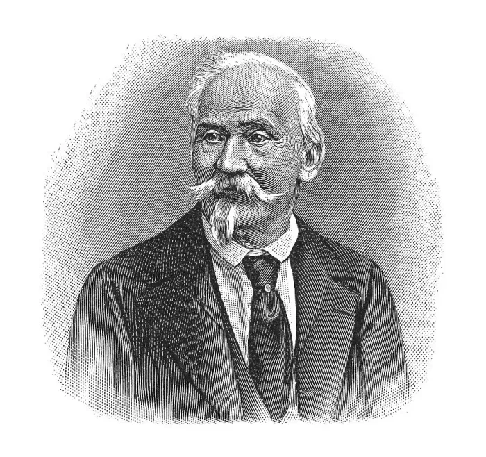 Framed Print : Woodcut, Ferdinand Gustav Kuehne, portrait