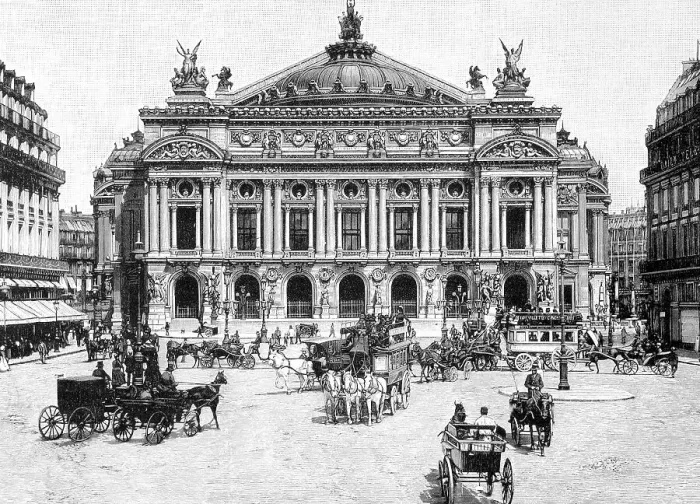 Framed Print : Woodcut The Grand Opera in Paris Framed Print : Woodcut The Grand Opera in Paris