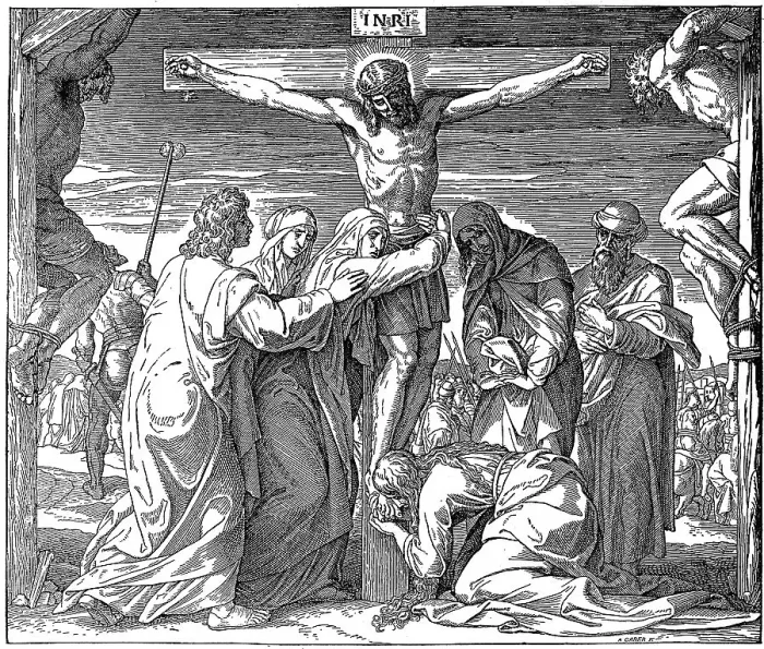 Framed Print : Woodcut, Jesus dies on the cross Framed Print : Woodcut, Jesus dies on the cross