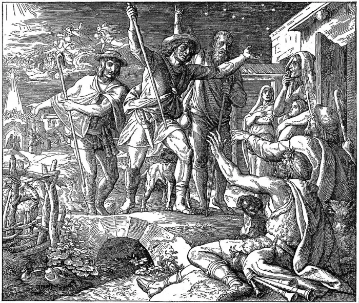 Framed Print : Woodcut, Saviour, Jesus, first messengers Framed Print : Woodcut, Saviour, Jesus, first messengers
