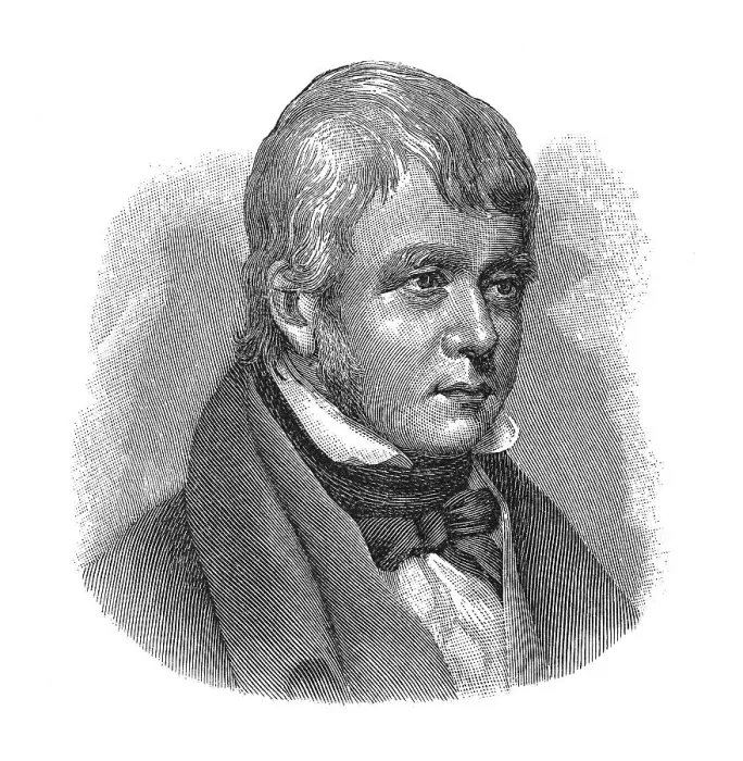 Framed Print : Woodcut, Sir Walter Scott, portrait