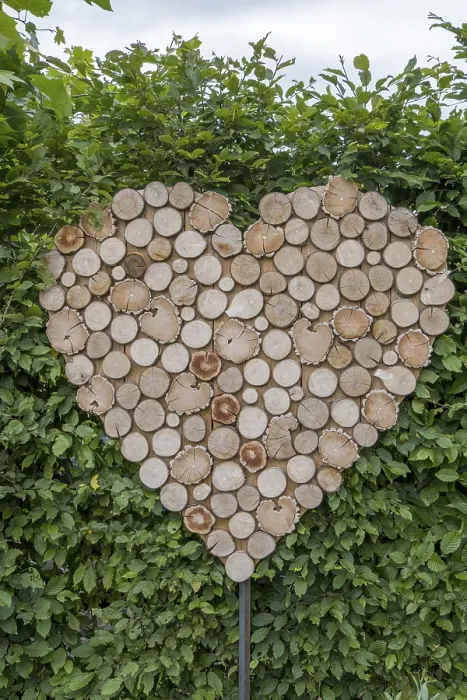 Framed Print : Wooden heart made from wooden boards Framed Print : Wooden heart made from wooden boards