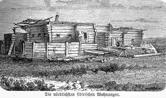 Framed Print : Wooden hut, Northern Siberia, lonely