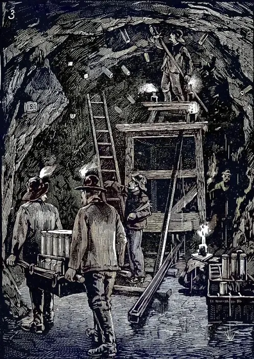 Framed Print : Workers position dynamite cartridges in underground tunnels in preparation for the blasting of Flood Rock Framed Print : Workers position dynamite cartridges in underground tunnels in preparation for the blasting of Flood Rock