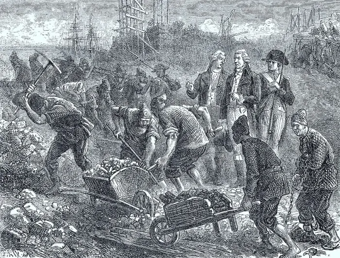 Framed Print : Working at the Siege of Toulon (1793) Framed Print : Working at the Siege of Toulon (1793)