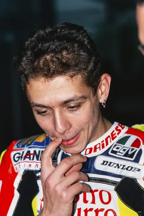 Framed Print : World Champion Valentino Rossi (ITA), portrait, #46 Aprilia RS 250 ccm, Motorcycle World Championship 1998, Italy, Europe
