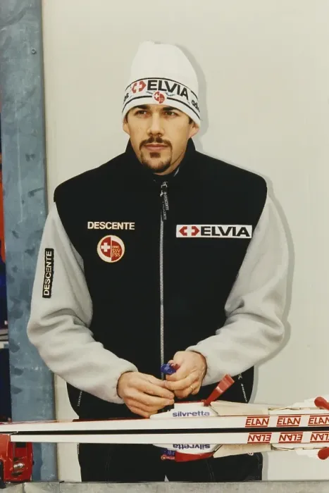 Framed Print : World Cup, ski jumping, portrait of ski jumper Bruno Reuteler (CH) in 1997, Germany, Europe Framed Print : World Cup, ski jumping, portrait of ski jumper Bruno Reuteler (CH) in 1997, Germany, Europe