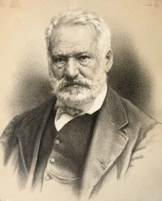 Framed Print : The writer Victor Hugo, historical portrait