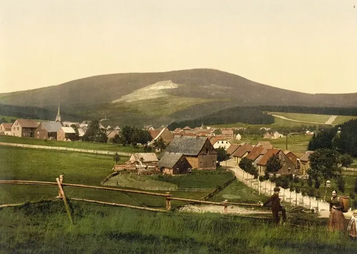 Framed Print : The Wurmberg near Braunlage in the Harz Mountains