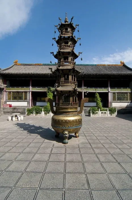 Framed Print : Wutai Shan monastic site, Mount Wutai