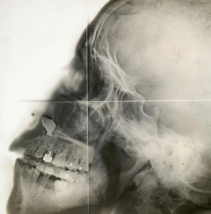 Framed Print : X-ray of a human skull, c. 1915 Framed Print : X-ray of a human skull, c. 1915