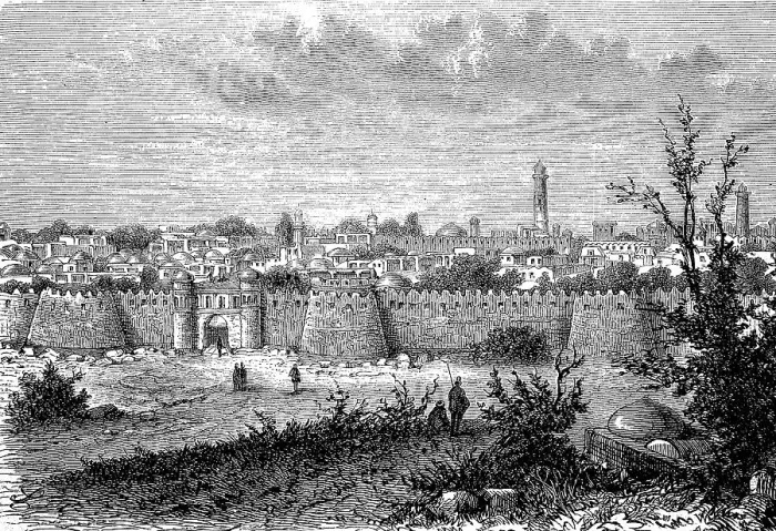 Framed Print : Xiva or Khiva, Khiwa, an oasis town in Uzbekistan