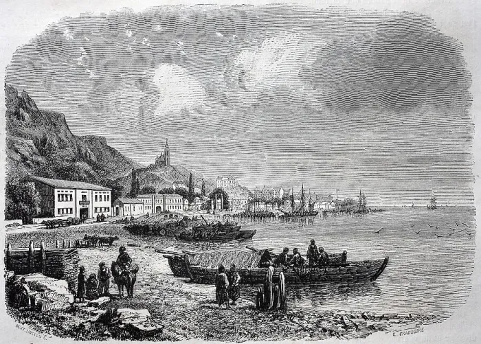 Framed Print : Yalta in 1870, Yalta, Armenian Framed Print : Yalta in 1870, Yalta, Armenian