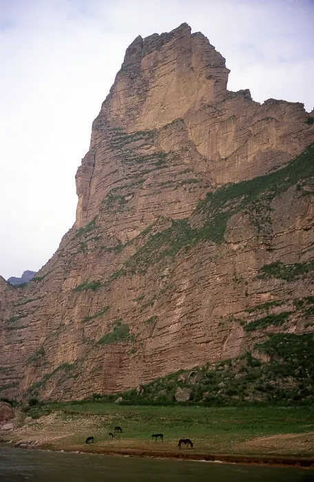 Framed Print : The Yellow River (Huang He), is the most important waterway in China
