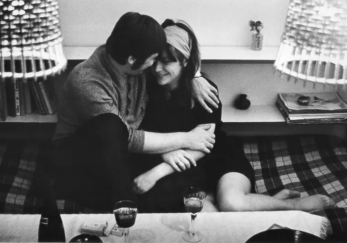 Framed Print : Young couple, Leipzig, GDR, historical photo, 1975