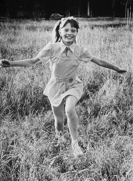 Framed Print : Young girl, 11 years, about 1980