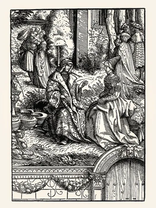 Framed Print : The young royal couple, Emperor Maximilian I
