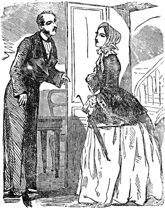 Framed Print : Young woman demands to see the master of the house