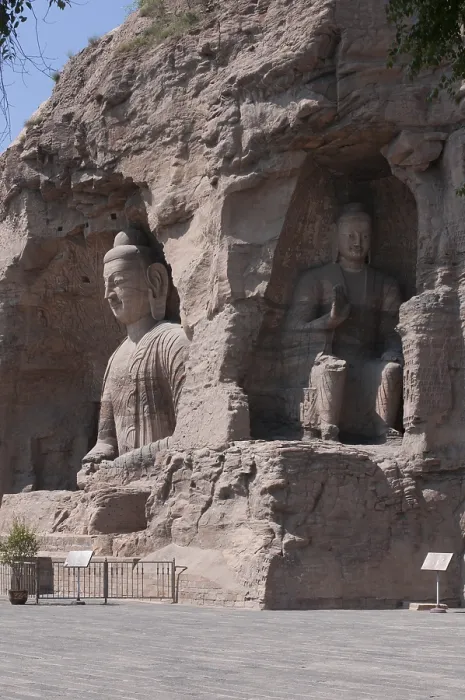 Framed Print : Yungang Grottoes, early Buddhist cave temples