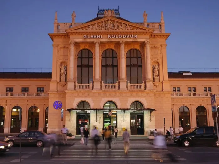 Framed Print : Zagreb Railway Station, Croatia, Europe