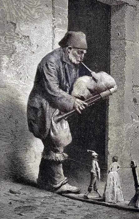 Framed Print : Zampognaro, Shepherd with bagpipes Framed Print : Zampognaro, Shepherd with bagpipes