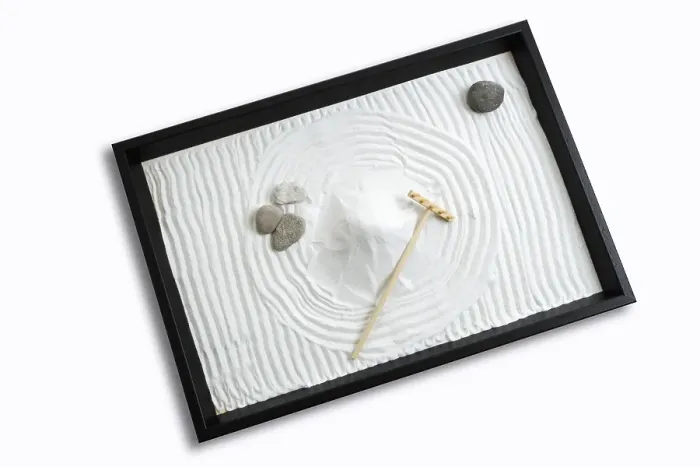Framed Print : Zen garden