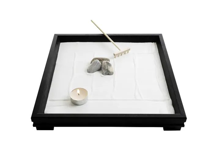 Framed Print : Zen garden