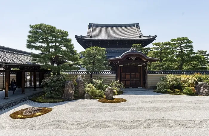 Framed Print : Zen garden in Kennin-ji, Kenninji Temple