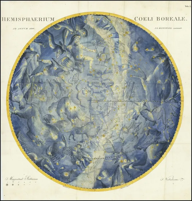 Framed Print : Zodiac sign, northern hemisphere