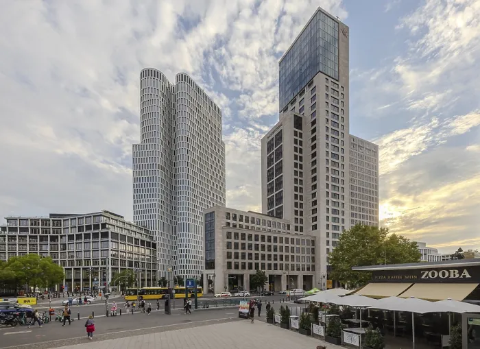 Framed Print : Zoofenster Berlin with the Upper West and Waldorf Astoria buildings