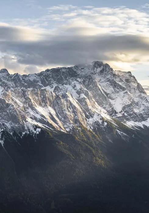 Framed Print : Zugspitze, mountains with snow Framed Print : Zugspitze, mountains with snow