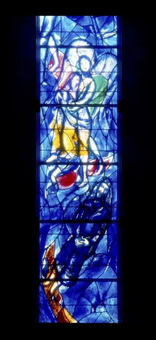 Framed Print : Zurich, Fraumunster /  Chagall window