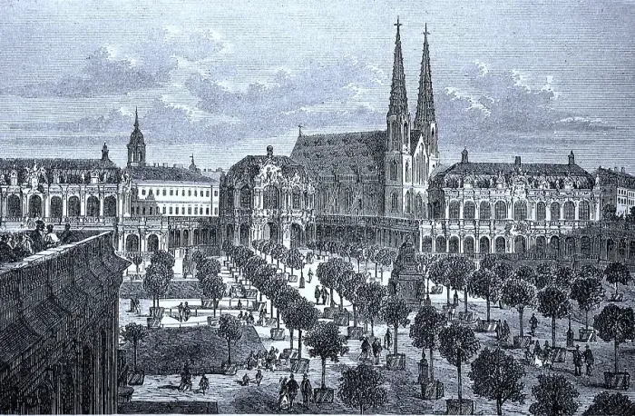 Framed Print : The Zwinger and St. Sophia's Church in Dresden Framed Print : The Zwinger and St. Sophia's Church in Dresden