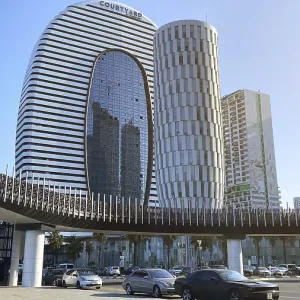 10.02.2025, Batumi, Georgia: modern cityscape
