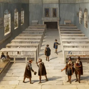 18th Century English Library Print 18th Century English Library Print