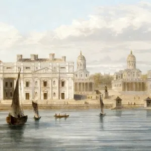 18th Century Greenwich Park Print, London, England 18th Century Greenwich Park Print, London, England