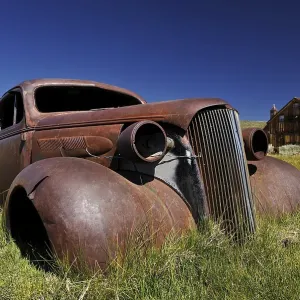 1937 Chevrolet Chevy, rusted, ghost town of Bodie
