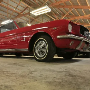 1965 V8 Ford Mustang GT Fastback in the vintage car exhibition of the Country Classic Cars