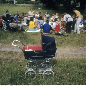 Typical 1970s Baby Carriage Print