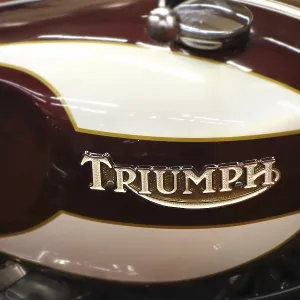 1975 motorcycle Triumph Trident T160V tank emblem