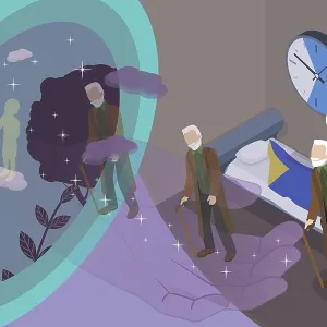 Death and Afterlife 3D Isometric Print Illustration